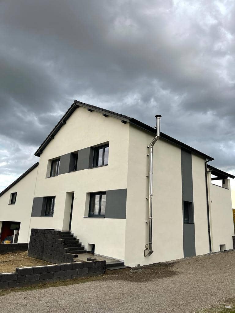 Ravalement de facade isolation exterieure platrerie et peinture Forbach Moselle 35