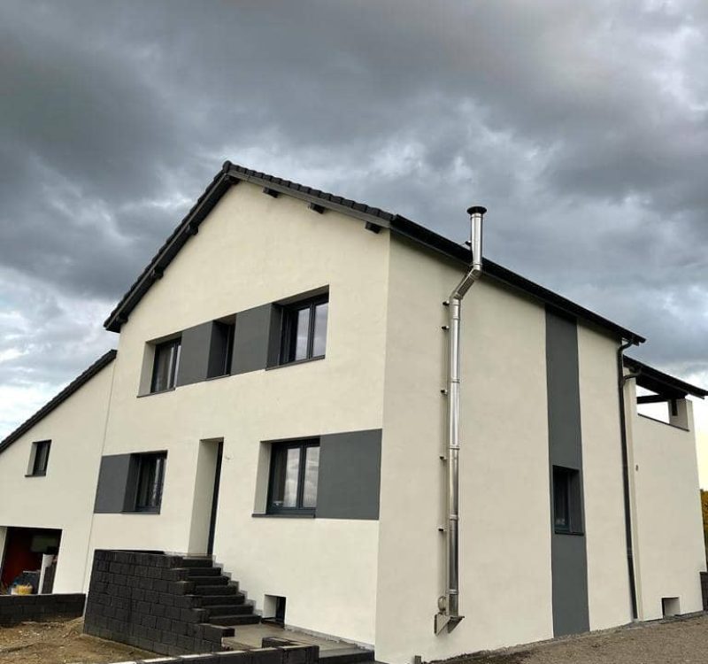 Ravalement de facade isolation exterieure platrerie et peinture Forbach Moselle 35